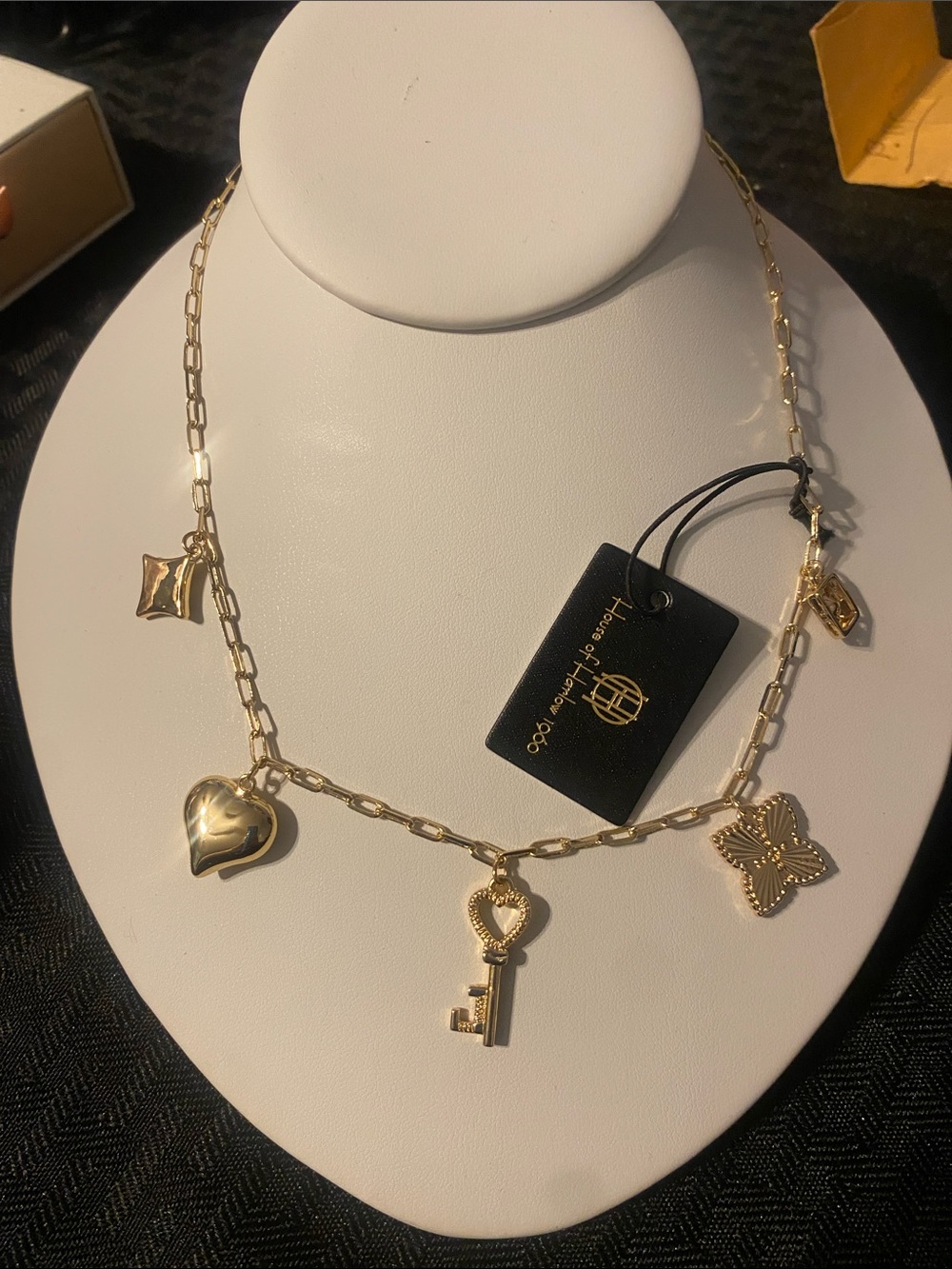 House of Harlow cubic zirconia 17 +3” Necklace Lead Free Necklace  NIB